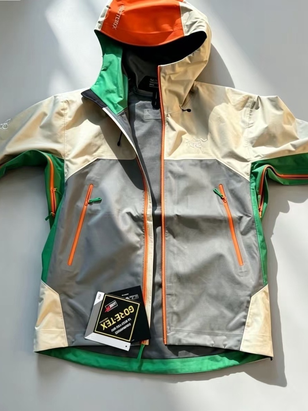 Arc'teryx Three-Tone Men’s Gore-Tex Jacket - Green/Gray/Cream
